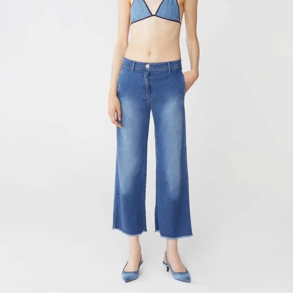 Shaft Jeans Mara Summer Cropped Denim Stretch 30 - Picture 1 of 15